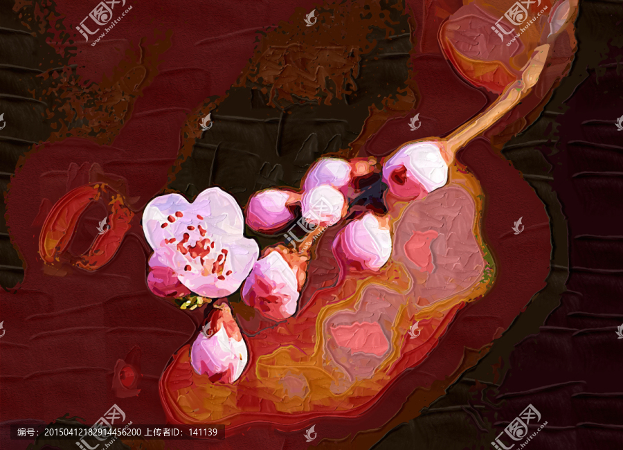 桃花油畫(huà)