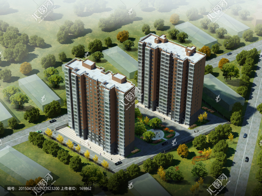 小區(qū)鳥瞰圖