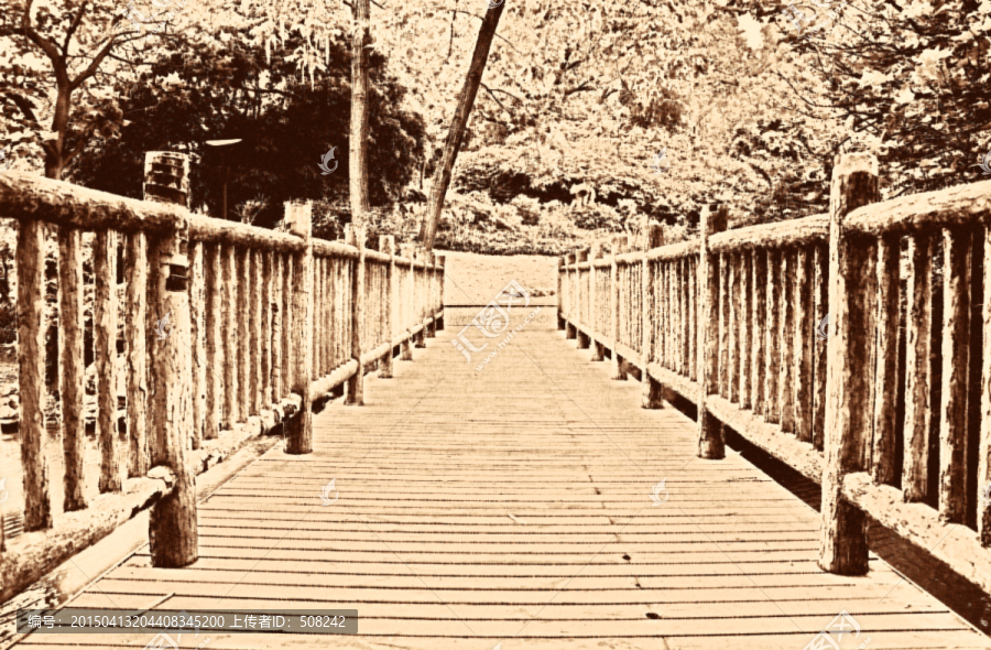 怀旧木桥