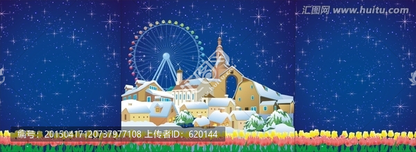 星空下摩天輪