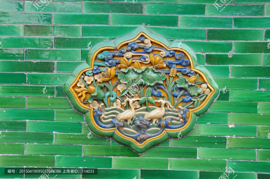 北京故宫琉璃砖雕