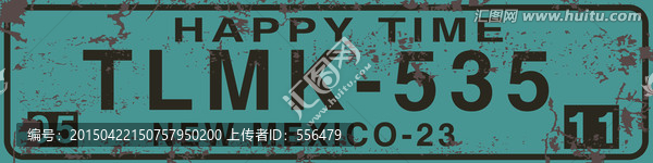 歐美風(fēng)格復(fù)古車牌