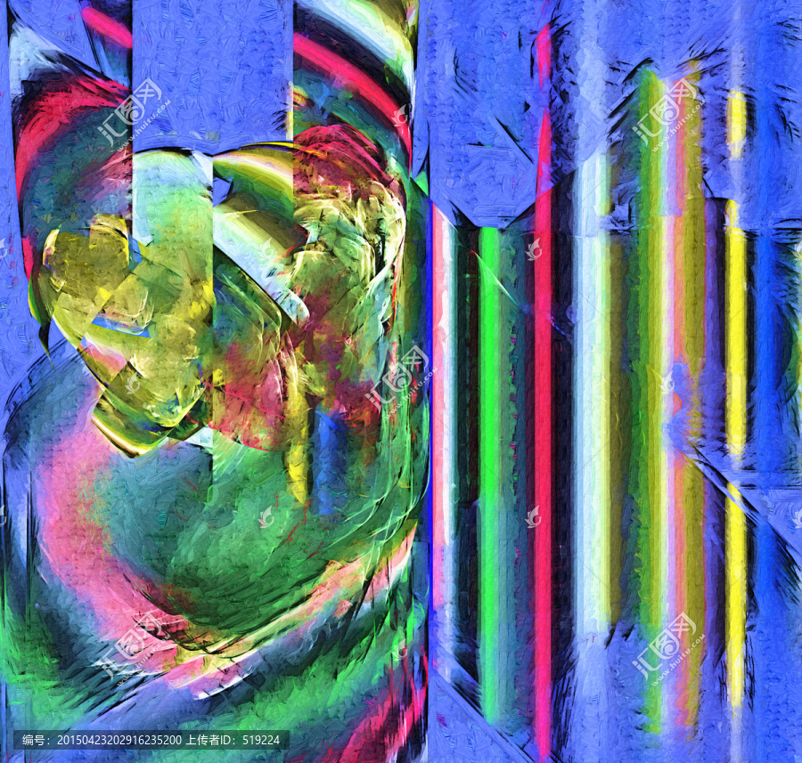 抽象畫,油畫,TIF無分層