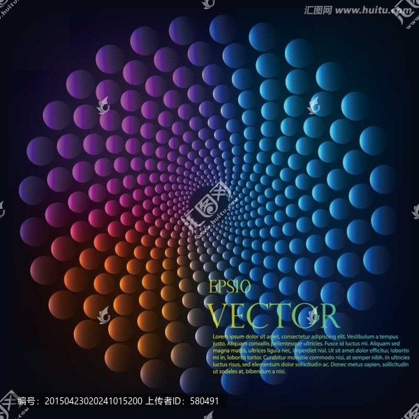 高清唯美時尚韻律圓球矢量背景