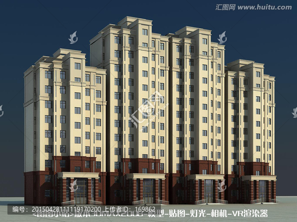 住宅高層3D模型
