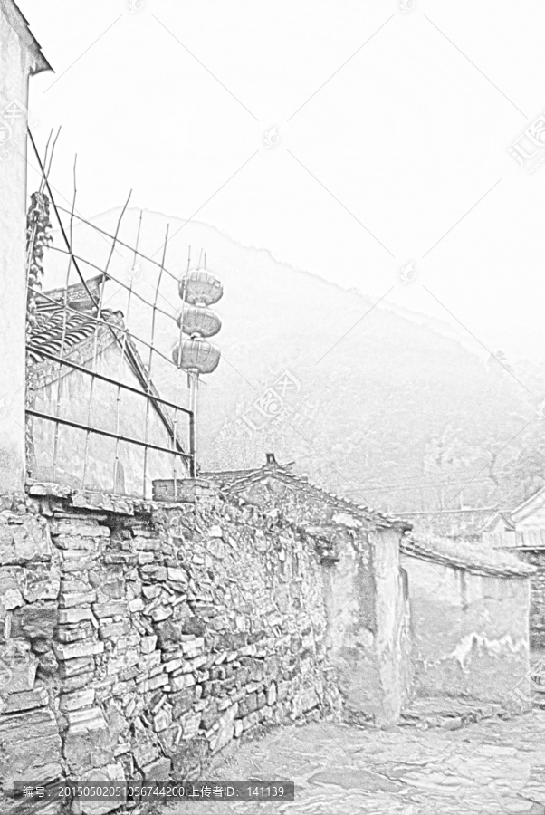 古建筑素描