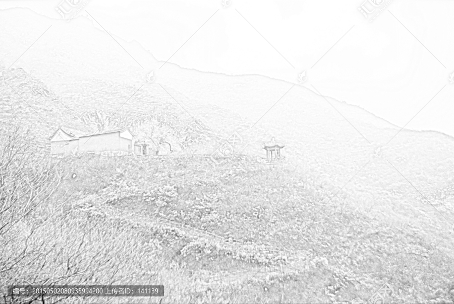爨底下山脈素描