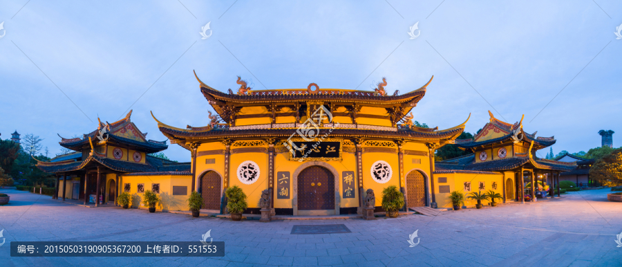江心寺夜景全景圖