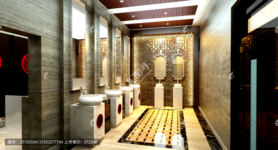 洗手間設(shè)計(jì)效果圖（未分層）