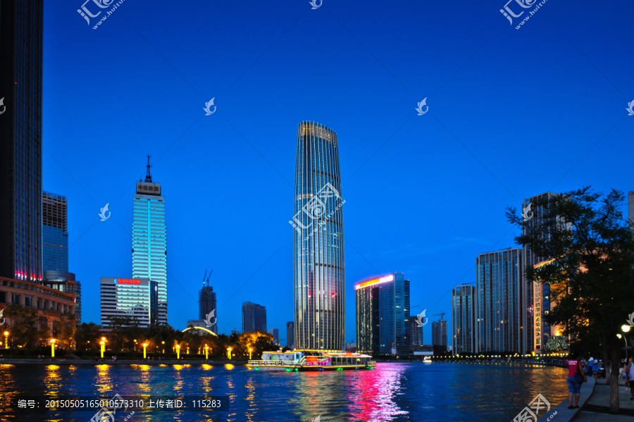 天津海河夜景