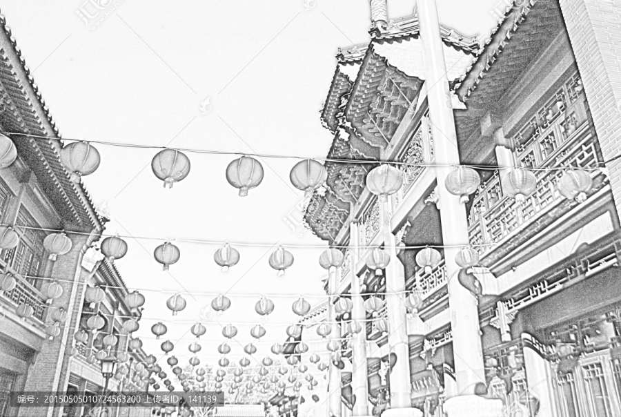 古建筑素描
