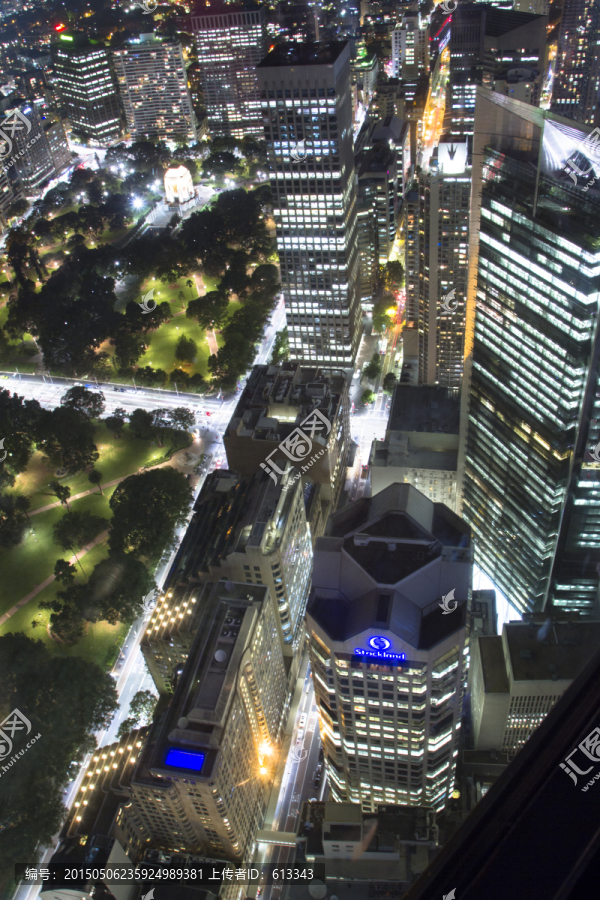 墨尔本城市CBD夜景