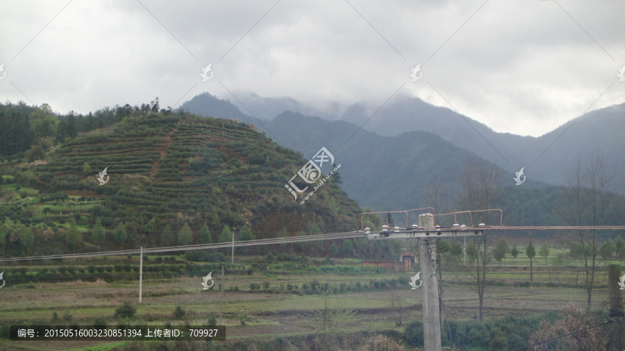 江西婺源古村落,梯田