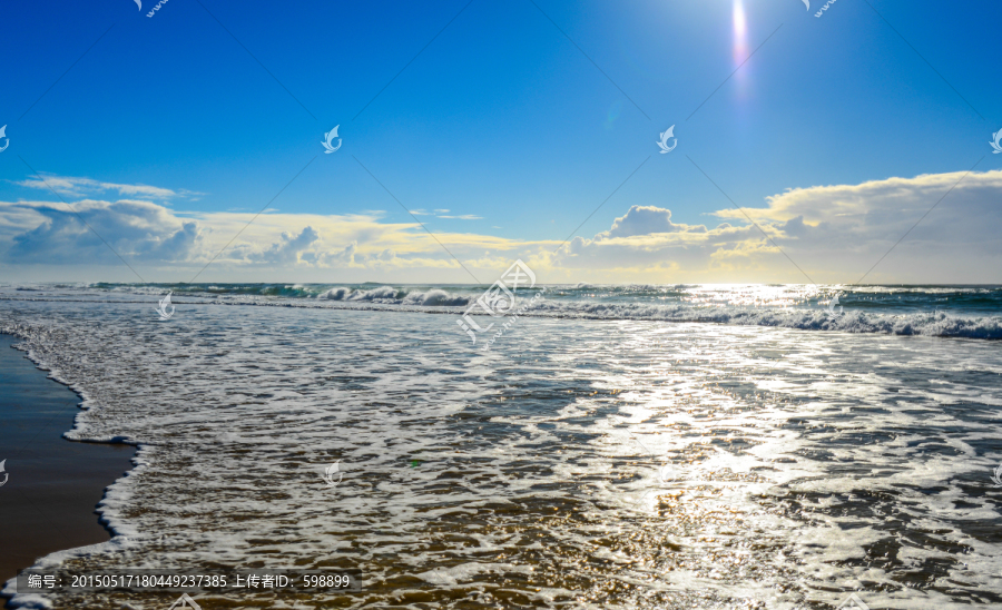 海浪纹理背景