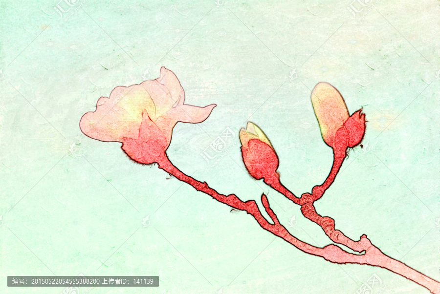玉蘭花油畫
