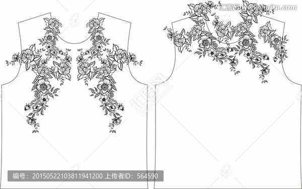 矢量花卉,花卉背景,移門