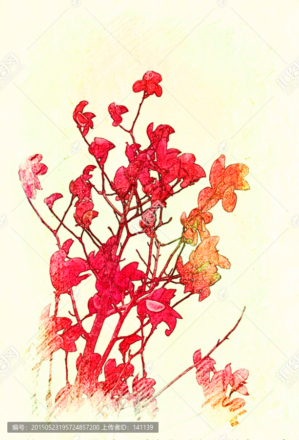 玉蘭花油畫