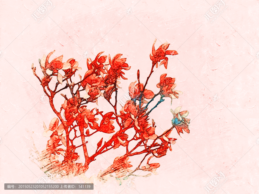 玉蘭花油畫