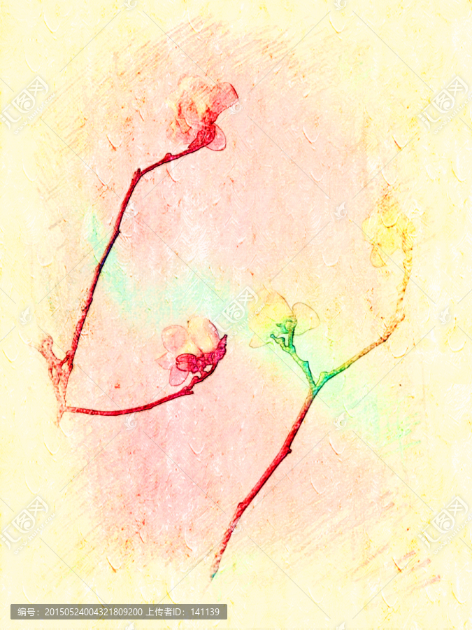 玉蘭花油畫