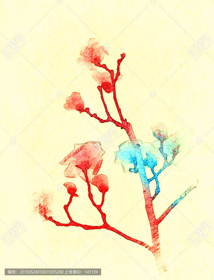 玉蘭花油畫