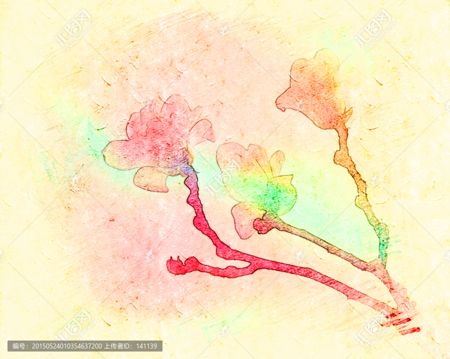 玉蘭花油畫