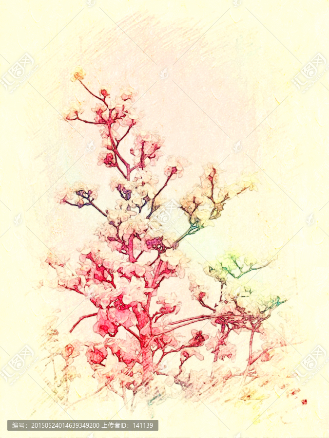 玉蘭花油畫