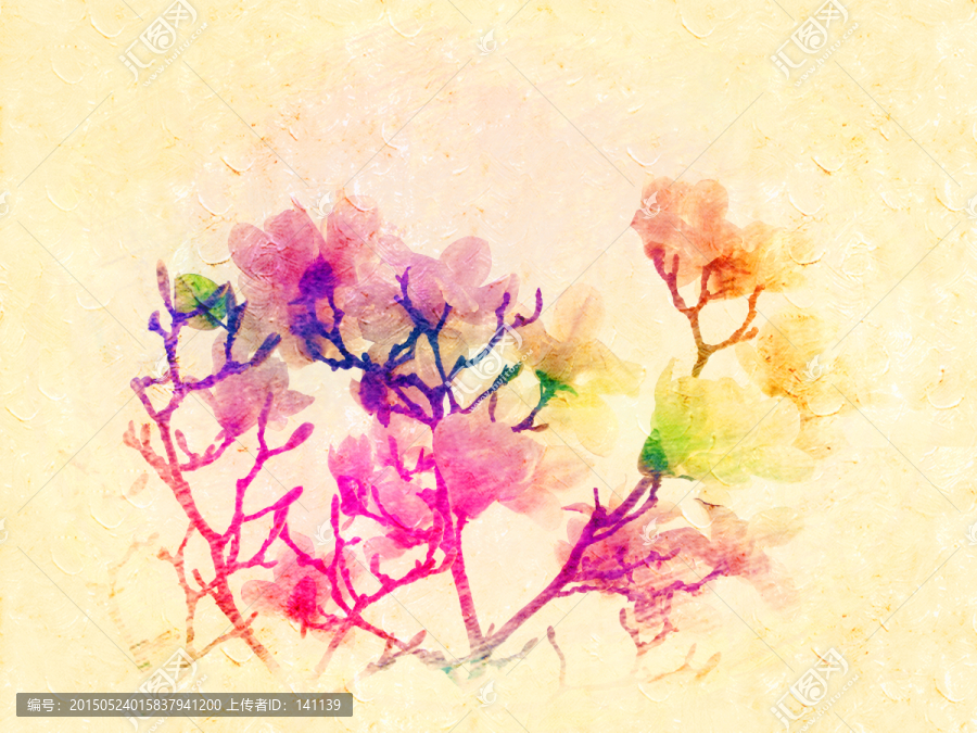 玉蘭花油畫