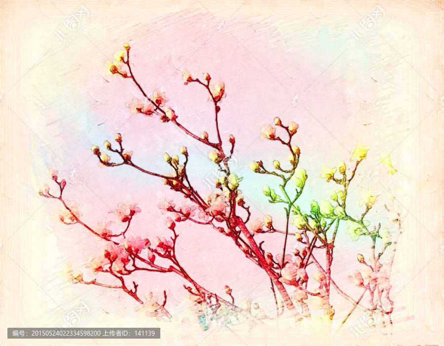玉蘭花油畫