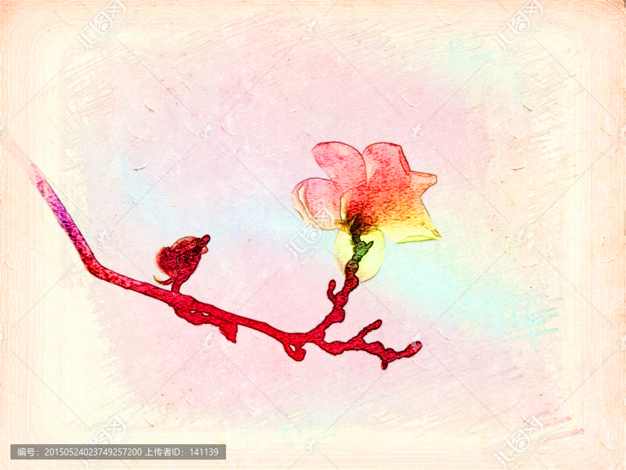 玉蘭花油畫