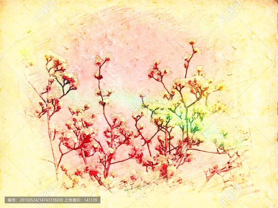 玉蘭花油畫