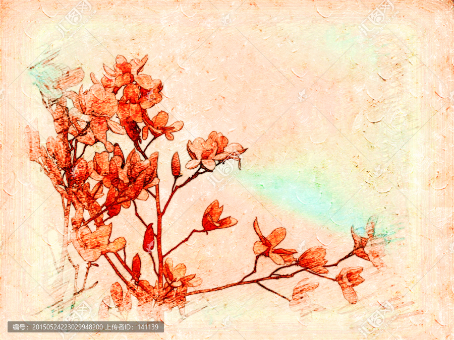 玉蘭花油畫