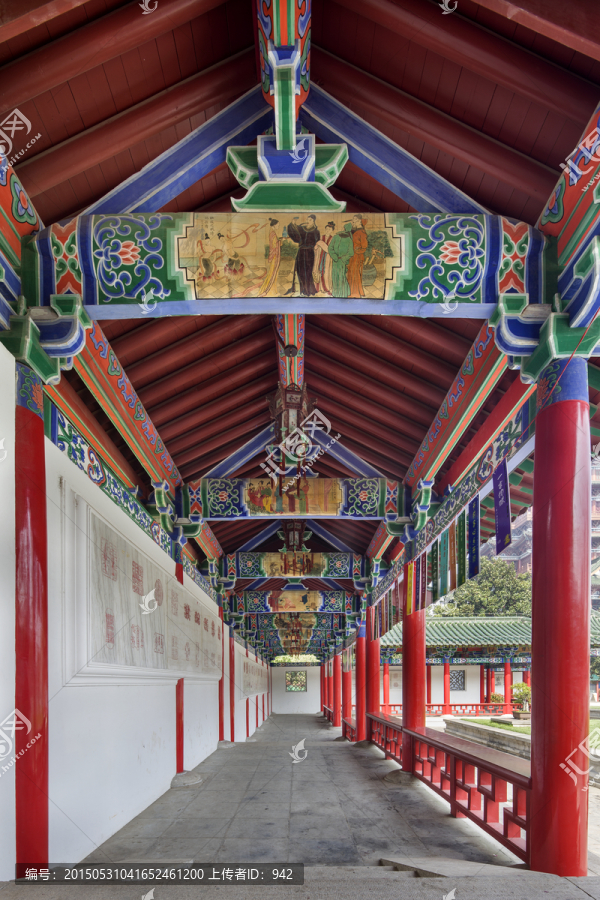 中式景观长廊