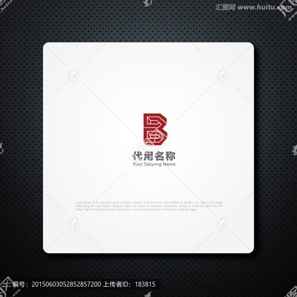 字母B形logo