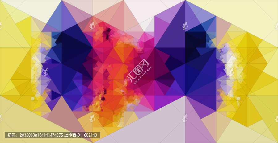 彩色抽象無(wú)框畫