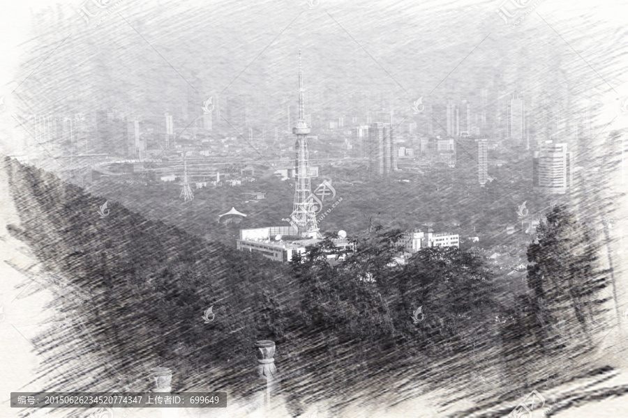 俯瞰濟(jì)南市區(qū)