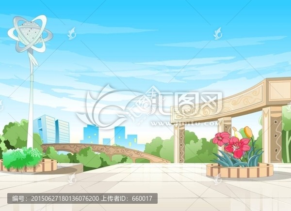 flash場(chǎng)景卡通素材活動(dòng)區(qū)