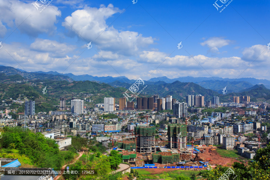 泸州叙永县城全景