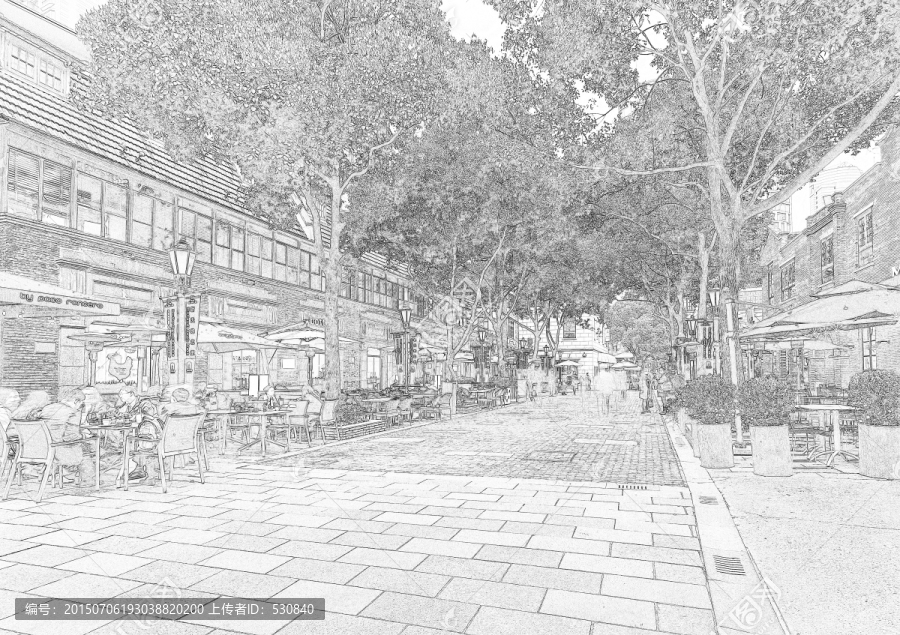 上海老建筑線描（未分層）