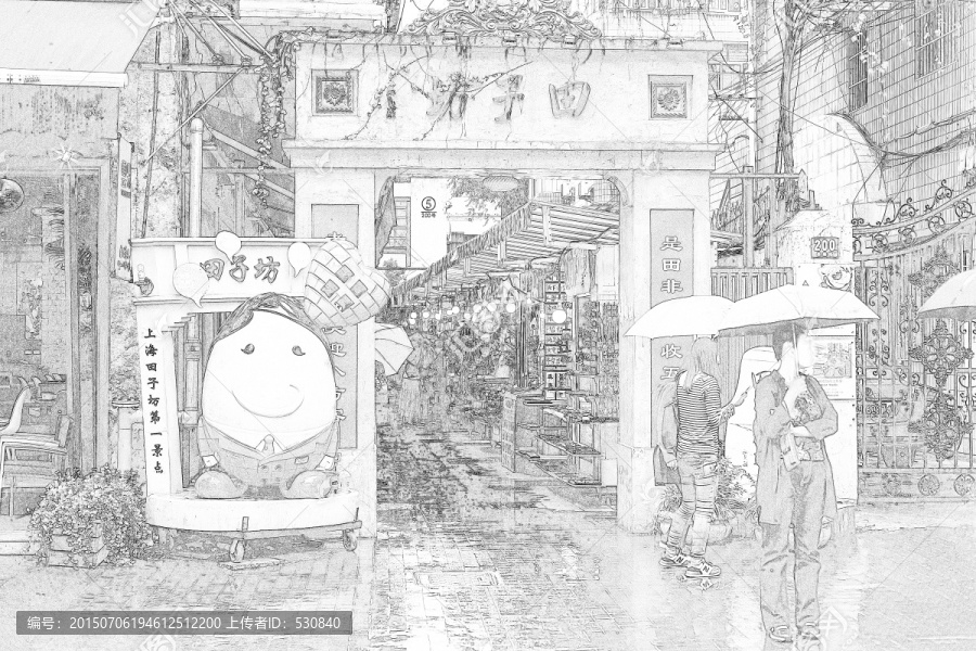 上海老建筑線(xiàn)描（未分層）