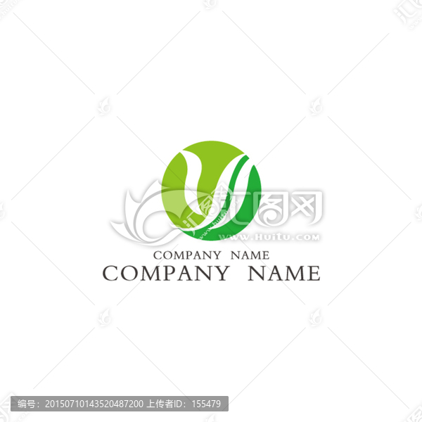 圓形字母Y抽象變形logo設(shè)計(jì)