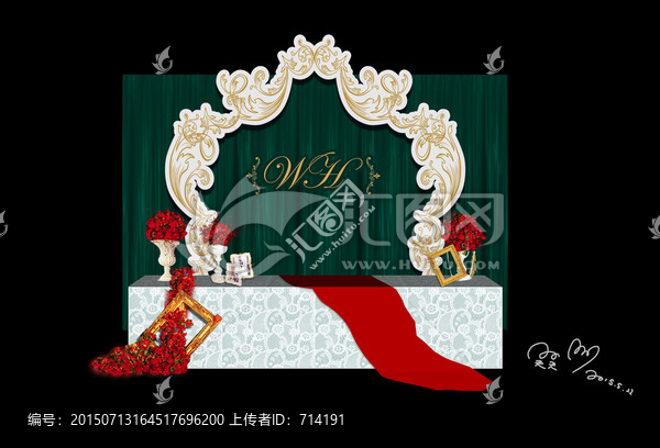 祖母綠紅,復(fù)古主題婚禮