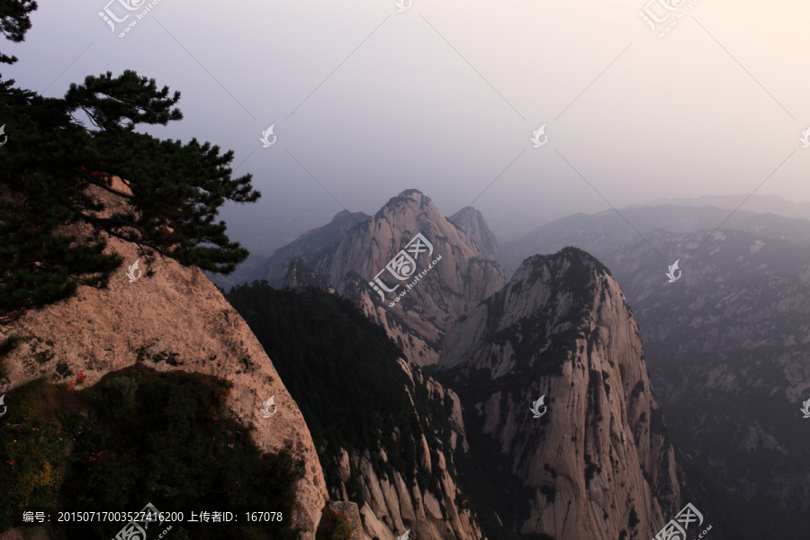 悬液峭壁,西岳华山