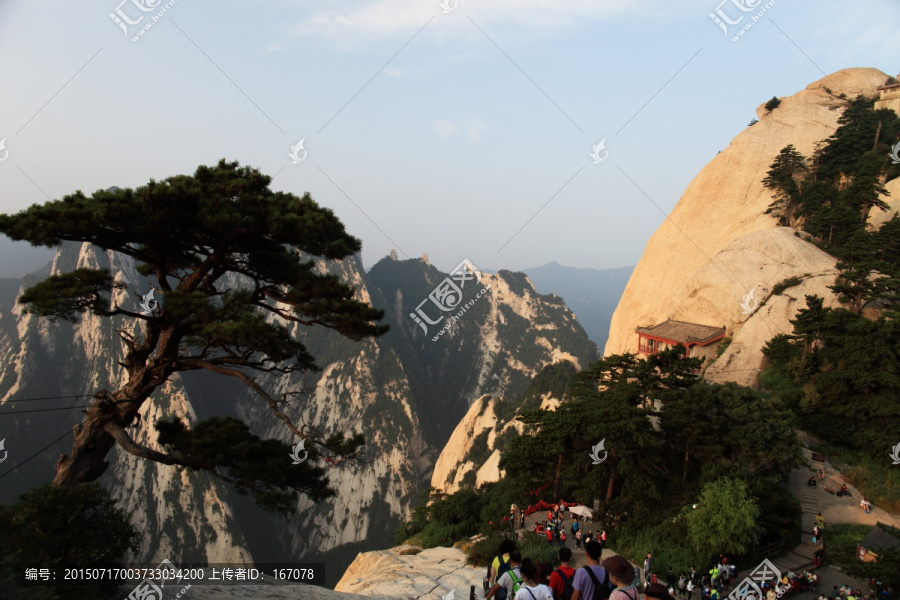 西岳华山,高山丘壑