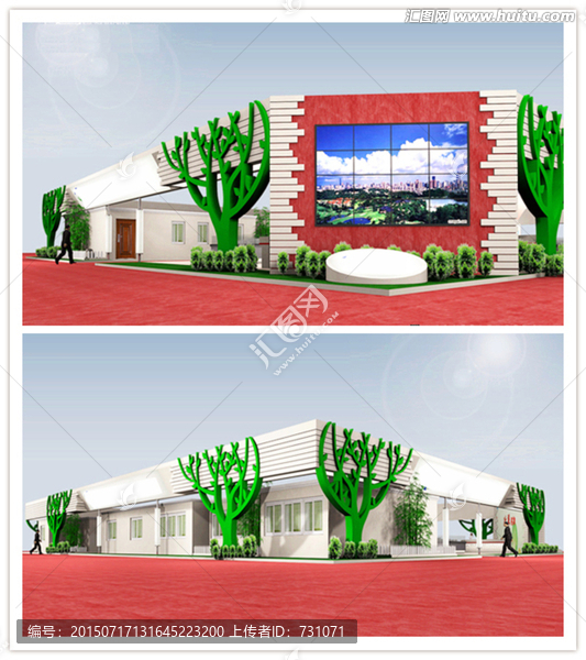 3DMAX通用展臺展示模型下載