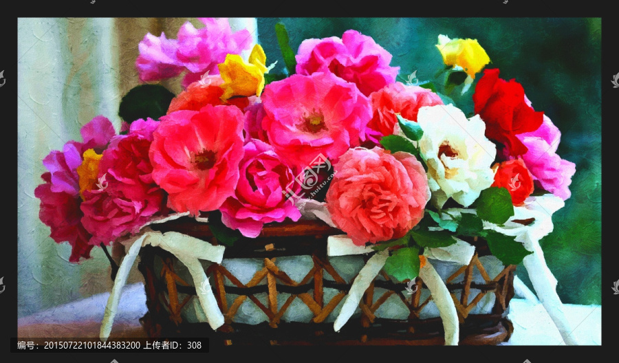 花籃百花（不分層）
