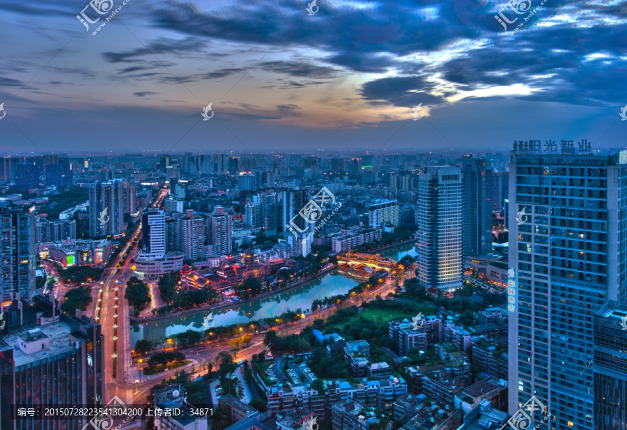 成都九眼桥夜景