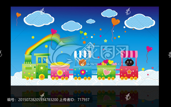 幼兒園背景畫