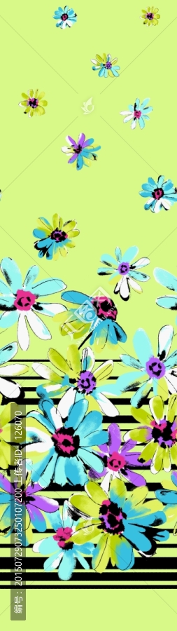 數(shù)碼印花時裝流行花型