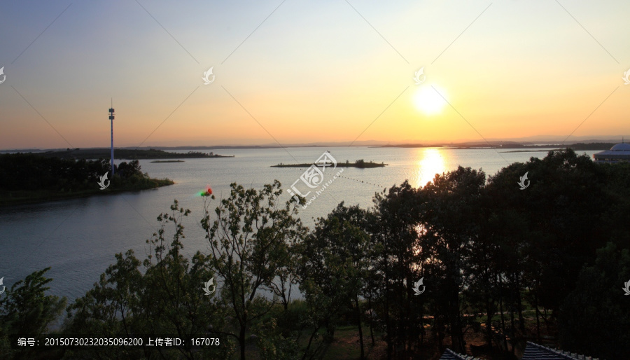 夕阳云彩,山水风景