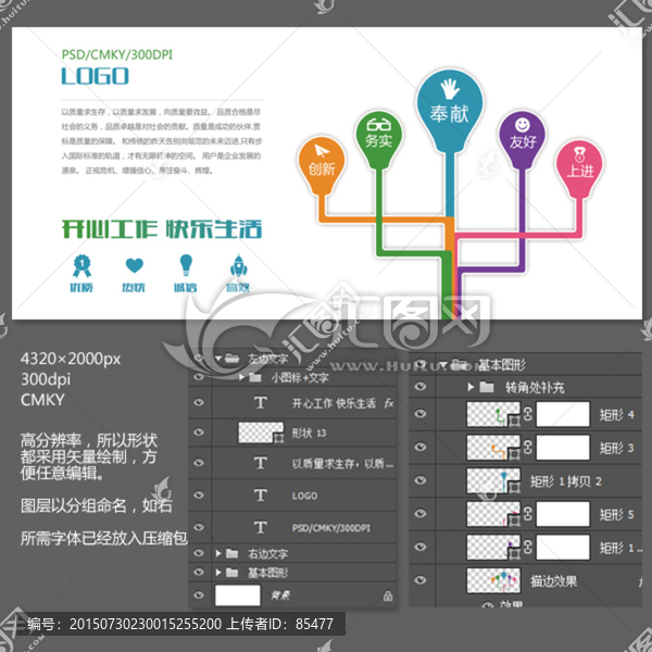 创意企业文化展板设计